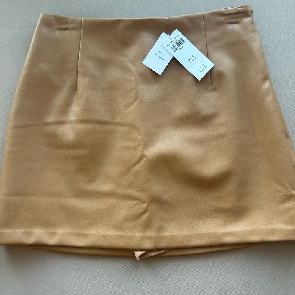 Abercrombie Vegan Leather Skort